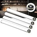 COLIJOY Motion Sensor Under Cabinet Lighting, 3-Color Dimmable, 84 LED 15 Inch Wireless Closet Lighting, Rechargeable 3200mAh Battery, Digital Display, Perfect for Kitchen & Indoor Use (4-Pack)