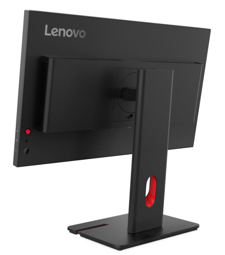 Image of Lenovo ThinkVision T24D-40 23.8-Inch FHD IPS Monitor | VRR 48-120Hz Refresh Rate, USB-C Hub with 100W Power Delivery, RJ45 Ethernet, 99% sRGB, Height-Adjustable Ergonomic Stand, Dual Speakers