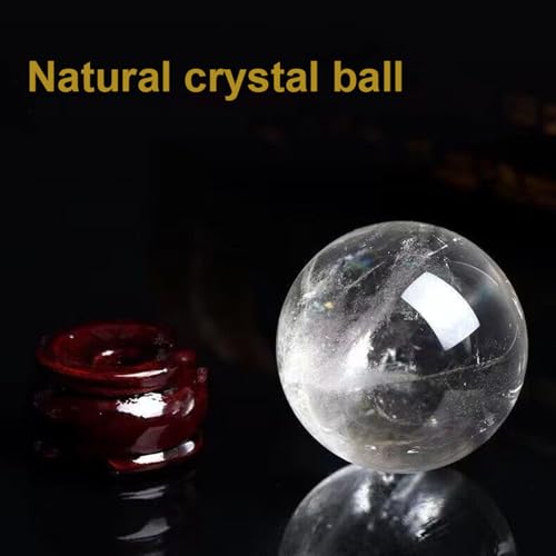 Boule de cristal de quartz blanc naturel de 3-4 cm pour décoration de bureau