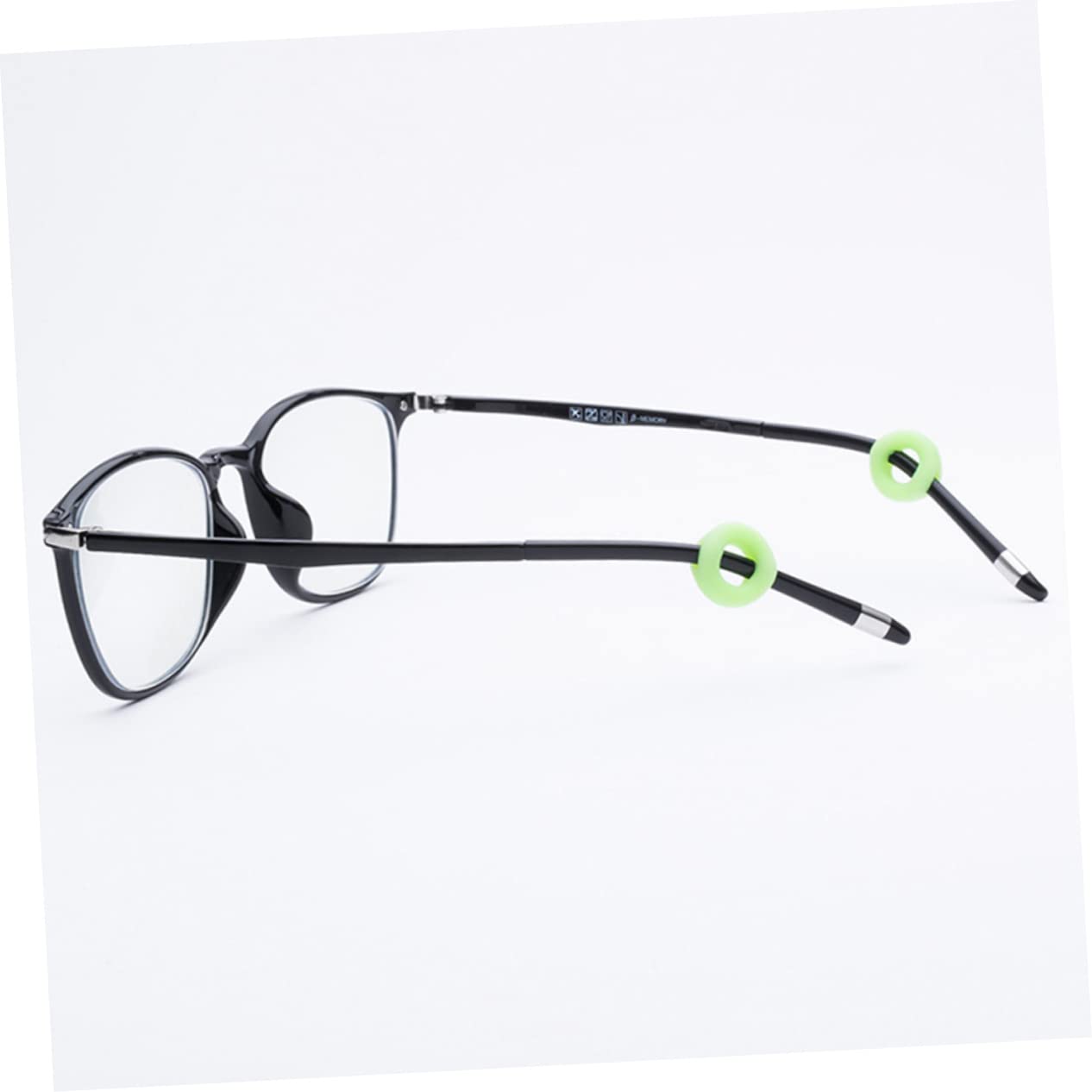 FOMIYES Eyeglass Earmuff Leg Covers 7 Pair Silicone Fixed Covers Anti-Slip Round Retainers for Sports and Outdoor Activities