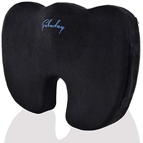 Coccyx Seat Cushion , Helps with Tailbone Sciatica Back Pain Relief, Cushion for Office Chair Car Seat Wheelchair - Black