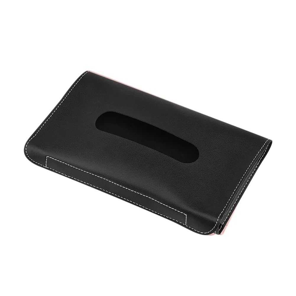 PU Leather Car Sun Visor Tissue Holder, Auto Interior Napkin Dispenser Storage Box For Vehicle Windshield