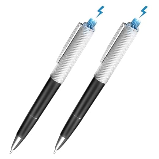 STOBOK2pcs Shocking Pen Prank Toy Electric Ballpoint Pen Joke Toy Halloween Electric Shocking Pen Party Funny Game for Kids Adults