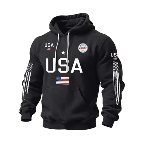Sudaderas de hombre con la bandera estadounidense ropa ciclismo y pijama parejas