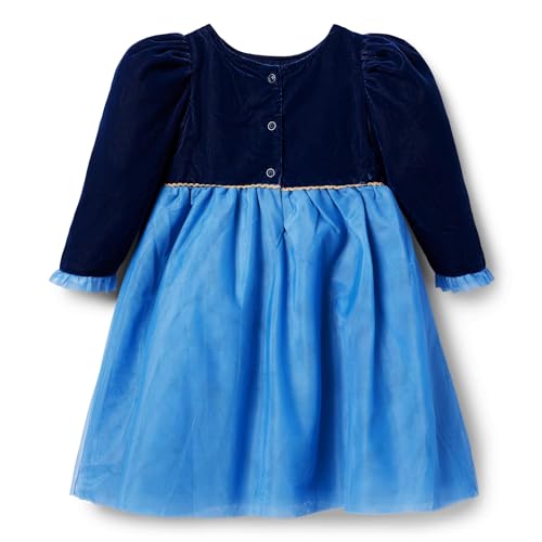 Janie and Jack Girls' Frozen Velvet Dress (Toddler/Little Big Kid)2