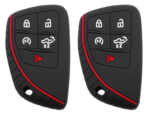 Coque clé Chevrolet Silverado GMC Sierra 2023 - Étui silicone 5 boutons