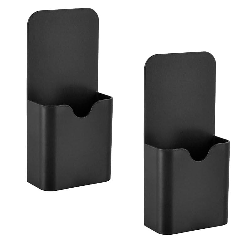 Vmoomax Magnetic Pen Marker Holder for Whiteboard Fridge, 2pcs Pencil Holder Organizer,Dry Erase Marker Holder for Office, Refrigerators, Classroom, Home, Organization（Black