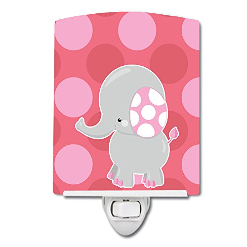 Lámpara de noche de cerámica con diseño de elefante 6x4x3