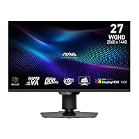 MSI MAG 274QPFDE X30MV Gaming Monitor 68,58 cm (27 Zoll) WQHD, Rapid VA, MPRT: 1ms, 300Hz, HDMI, DisplayPort, Pivot (9S6-3CF09H-003) – Ansicht 2