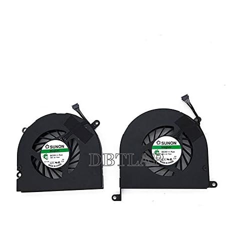 DBTLAP Laptop CPU Lüfter Kompatibel für Apple MacBook Pro Unibody A1297 MC226 MC227 17" CPU + GPU Lüfter 661-5044 661-5043 MG45070V1-Q020-S99 KSB0605HC 8L99 MG45070V1-Q010-S99 KSB0605HC 8L1A Cover