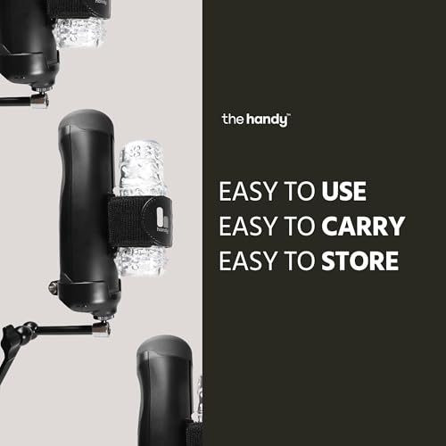 the handy handsfree desk mount sex toy - automatic male masturbator with clamp holder - adjustable arm mount