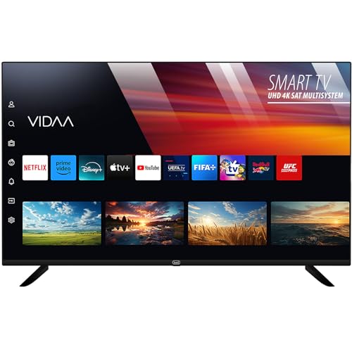 Trevi Ltv 5502 Smart Smart Tv 55" Uhd Con Sistema Operativo Vidaa U8.0, Connettività Audio Wireless, Ingressi Usb, Hdmi E Audio/Video, Funzione Sleep, Mobile Sottile Frameless - 2