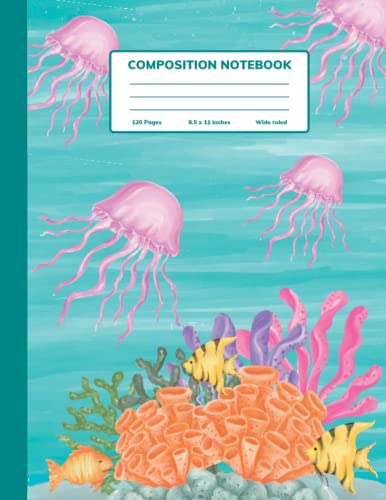 Carnet de composition méduses roses, le cadeau parfait pour ados