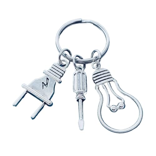 Porte-clés voiture ampoule tournevis pendentif bijoux sac à dos taille