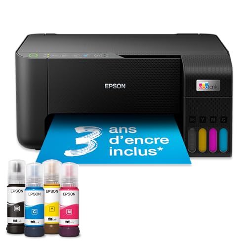 T Epson EcoTank ET-2810 3in1 Couleur Multifunktionsdrucker Tintenstrahl A4 WiFi Noir