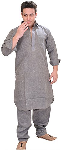Image of Exotic India Men's Cotton Kurta Pyjama