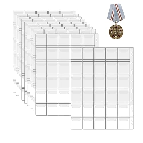 Monedas libro de colección transparente y álbum portátil para sellos 8