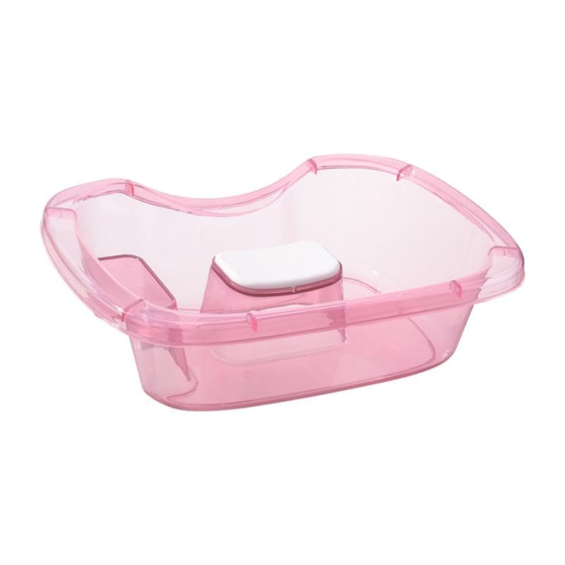 SharplaceShampoo Basin, Rinse Basin, Lightweight Mobile Shampoo Basin Hair Washing Tray for Seniors Bedridden Elderly Salon, Pink
