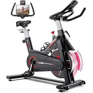Exercise Bike, WENOKER Magnetic Resistance Stationary Bike for Home, Indoor Bike with Whisper Quiet, Heavy Flywheel and Upgraded Digital Display