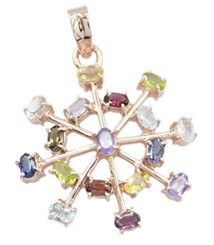 Pendentif RIYO or rose argent 925 multi CZ idéal pour illuminer vos soirées