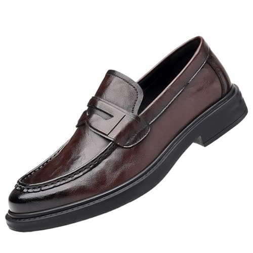 Classic Slip On Business Loafers for Men Office Formal Leather Dress Shoes Oxfords