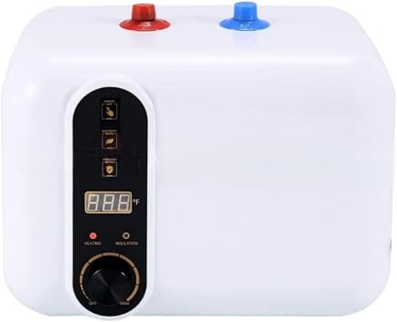 NYHGOXM Electric Water Heater, 3.9 gal 10 L, 1,500 W, Compact Compact, Instant Water Heater, For Home, Energy Saving, Overheating Protection, White, Easy to Install, Large Capacity, For Residential