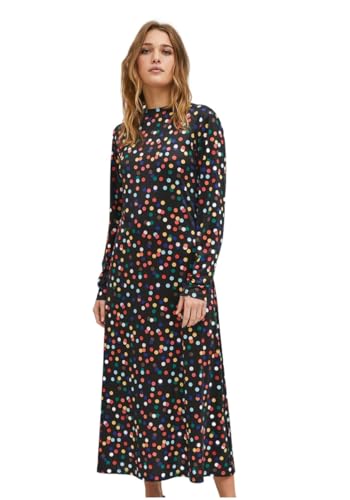Robe midi noire à pois Compania Fantastica idéale pour vos terrasses d'été