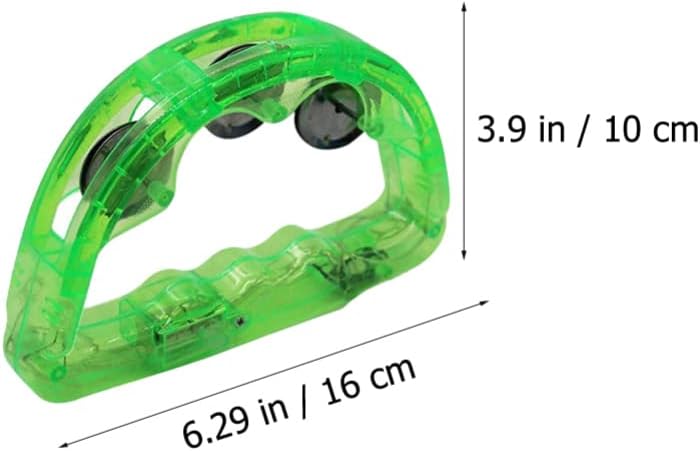Tomaibaby 4pcs LED Tambourine Musical Flashing Tambourine Handheld Percussion Instrument for Kids Adults Light Up for Party Halloween - Image 5