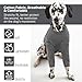 Vorderbein Ärmel für Hunde, Single Front Leg Recovery Sleeve Hund Vorderbeinschoner Ellenbogenbandage Protector für Hot Spots Wunden Bandagen Hundeschenkel Schutz Bodysuit(Grau, S)