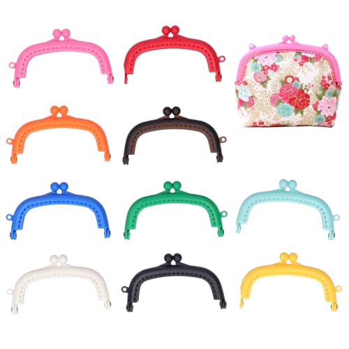 👛 CHIUSURA CON CORNICE PER BORSA: Questo diametro di chiusura a bacio è 8,5 cm/3,3 pollici, chiusure per borse adatto per realizzare portamonete all'uncinetto a mano