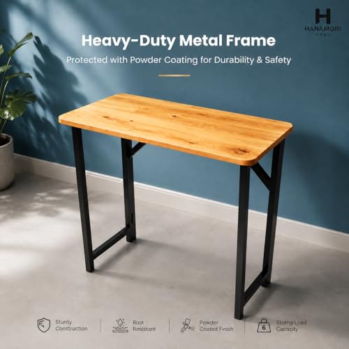 Image of Hanamori Work Mate (Self-Installing) | Foldable Study & Work Desk | No-Tools Setup | Laptop Table for Home Office & WFH | Portable Laptop Table | 5 Secs Step-up