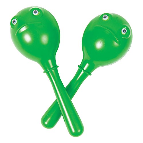 Performance Percussion pp3234 plástico Maracas Rana cabeza verde Cover
