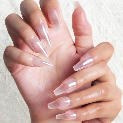 Melines 30pcs Gradient Chrome Medium Square Press On Nails, Reusable Nail Kit with Nail Adhesive Tabs Mini Nail File, 15 Sizes (Dusty Mauve)