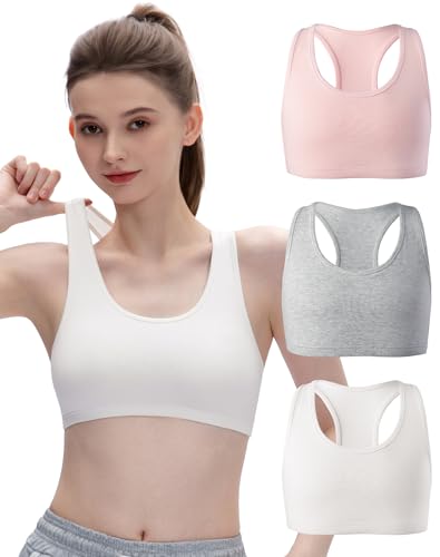 INNERSY Training Bras for Girls Crop Top Sports Bra L Classic Multicolour