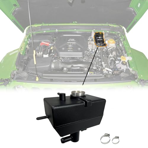 Image of Aluminum JL Coolant Reservoir Tank Wrangler JL Coolant Reservoir Jeep JL Coolant Reservoir Jeep Wrangler JL 2.0 Coolant Reservoir 2018+ & Gladiator JT Coolant Reservoir Expansion Bottle