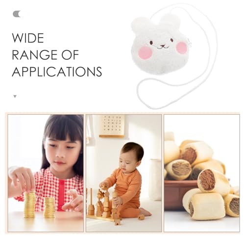 PartyKindom Kawaii Plush Ear Crossbody Bag for Girls Cute Cartoon Purse Soft and Design for Everyday Use for Little Girls 7