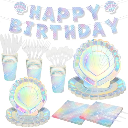 Mermaid Birthday Party Supplies Decorations - Mermaids Under the ...
