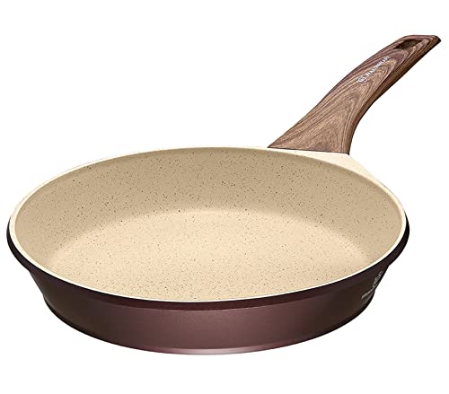 WaxonWare 11 Inch Non Stick Fry Pan & Skillet With Induction Bottom 100% PFOA Free German Nonstick Coating - For Stir-Frying, Shallow Frying, Deep Frying & Braising (MARBELLOUS Series)