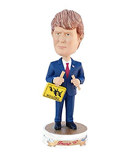 Donald Trump Bobble Head with Immigration Sign