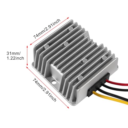 DC 36V/48V to 12V Step Down 10A 120W DC to DC Buck Transformer Power Supply Module Buck Converter Regulator Waterproof Voltage Reducer for Golf Cart, Car