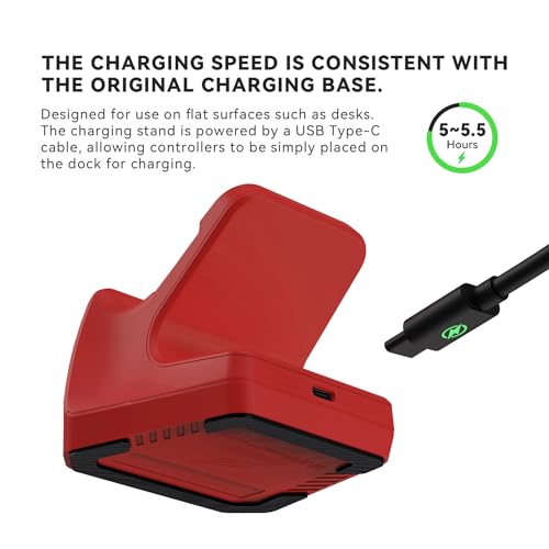 OSTROGEAR Base de Carga Magnética para Xbox Elite Series 2 / Elite Series 2 Core Mando, Estación de Carga con Cable Type-C, Negro - imagen 3