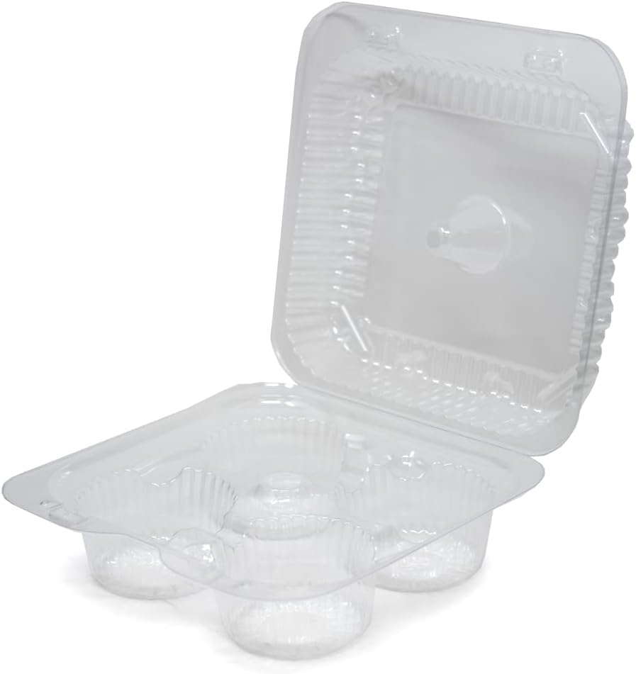 4 Count Regular Size Cupcake Container
