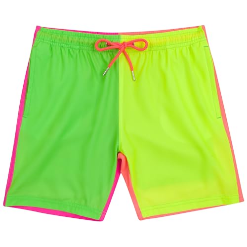 SwimZip Boys' Swim Trunks with Boxer Brief Liner and UPF 50+ Sun Protection