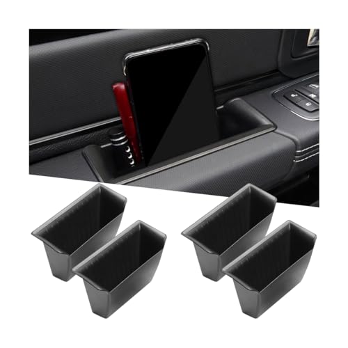 HZEL Car Door Side Organizer, Vehicle Armrest Pocket Insert Tray, Automotive Interior Door Handle Storage Box Replacement Accessories Compatible with 2019-2025 1500 Rebel SLT Sport