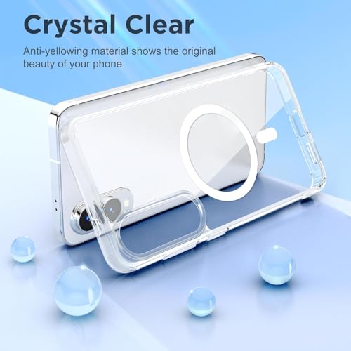 Image of Back Case Cover for Samsung Galaxy S 25 Edge 5G | Mag-Safe Compatible | Transparent Mobile Phone Case Cover for Samsung Galaxy S 25 Edge 5G | Samsung S25Edge 5G TPU Transparent Back Cover