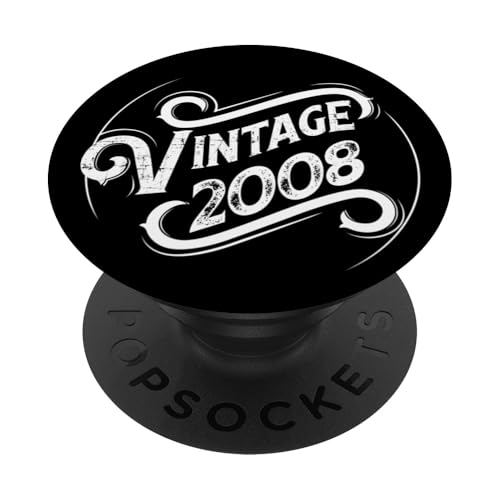 Cumpleaños - Vintage 2008 PopSockets PopGrip Intercambiable
