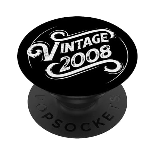 Cumpleaños - Vintage 2008 PopSockets PopGrip Intercambiable