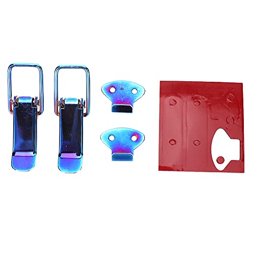 Klanata Universal Security Car Truck Hook Lock Clip Small Blue for Securing Vehicle Hood