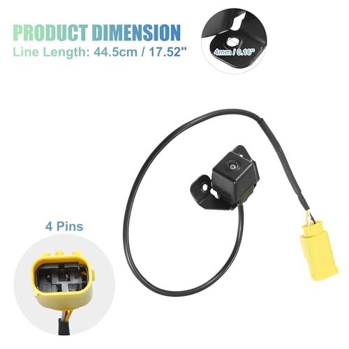 Image of ACROPIX Car Rear View Back Up Camera Wide Angle Park Assist Reverse Camera Fit for Hyundai Tucson 2010-2013 No.957902S000 /957902S010 - Pack of 1