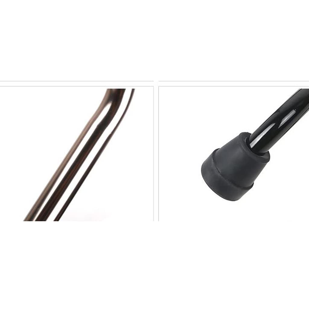 GCX- Muletas de Aluminio de Cuatro Patas for Ancianos discapacitados bastón de Cuatro Esquinas bastón muletas telescópicas for Ancianos Firma